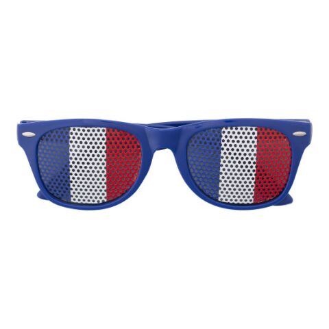 Fan Sonnenbrille aus Plexiglas blau/weiß/rot | ohne Werbeanbringung | Nicht verfügbar | Nicht verfügbar