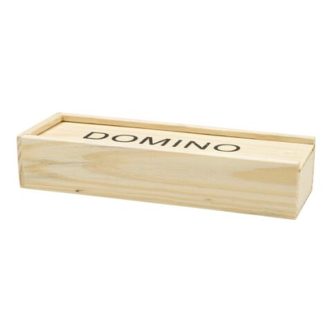 Domino-Spiel &#039;Mio&#039; in Holzbox Braun | ohne Werbeanbringung | Nicht verfügbar | Nicht verfügbar