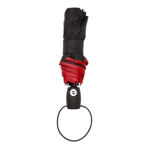 Automatik Taschenschirm &#039;Retro&#039; aus Pongee-Polyester Rot | ohne Werbeanbringung | Nicht verfügbar | Nicht verfügbar