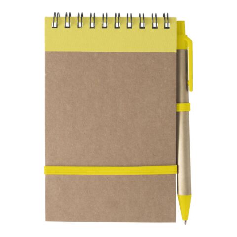 Notizbuch &#039;Pocket&#039; aus recyceltem Karton Gelb | ohne Werbeanbringung | Nicht verfügbar | Nicht verfügbar