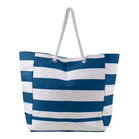 Strandtasche &#039;Ludo&#039; aus Baumwolle/Polyester Blau | ohne Werbeanbringung | Nicht verfügbar | Nicht verfügbar