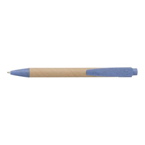 Kugelschreiber aus Karton und Weizenstroh Blau | ohne Werbeanbringung | Nicht verfügbar | Nicht verfügbar
