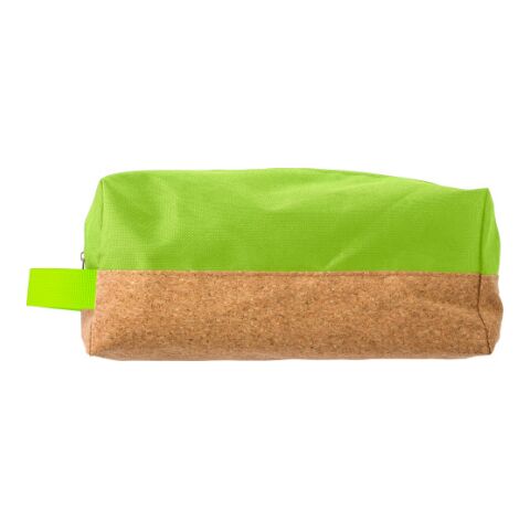Kulturtasche aus Polyester und Kork Grün | ohne Werbeanbringung | Nicht verfügbar | Nicht verfügbar