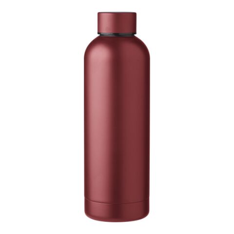Flasche aus recyceltem Edelstahl Isaiah dunkelrot | ohne Werbeanbringung | Nicht verfügbar | Nicht verfügbar