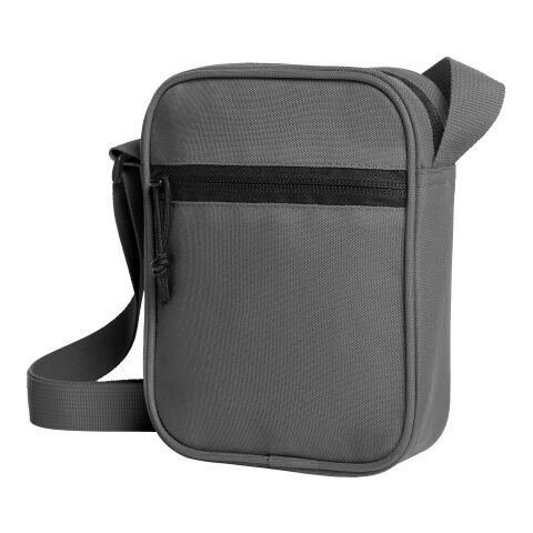 Werbeartikel Halfar CrossBag FLOW – anthrazit – mit Logo bedruckt