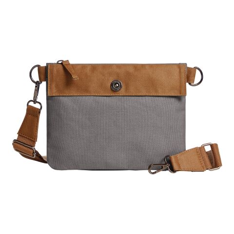 Halfar Reißverschluss-Tasche LIFE grau-braun | ohne Werbeanbringung | Nicht verfügbar