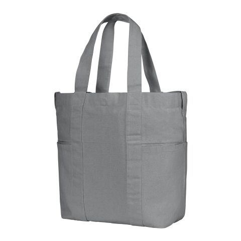 Werbeartikel Halfar Wellness-Tasche ORGANIC – grau – mit Logo bedruckt