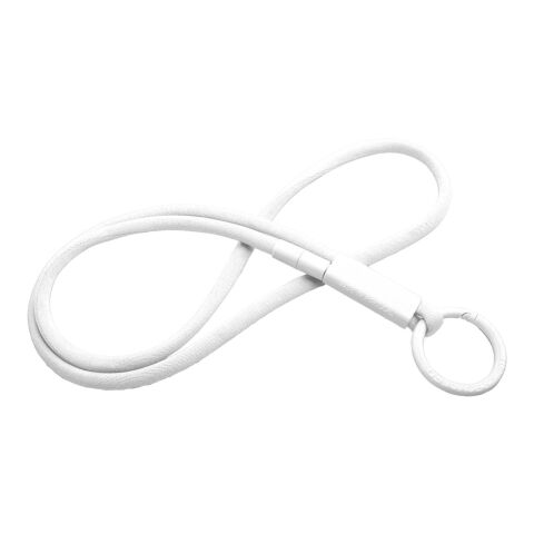 Tubyard Lanyard mit Band aus recyceltem Kunststoff weiss | ohne Werbeanbringung | Nicht verfügbar | Nicht verfügbar