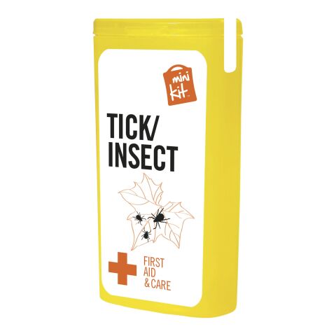 MiniKit Zecke / Insekt Standard | gelb | Digital-Sticker | Vorderseite | 39 mm x 82 mm