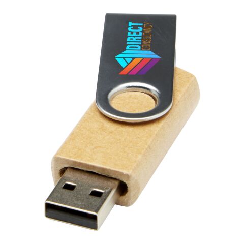 Rotate USB-Stick 2.0 aus recyceltem Papier Standard | braun | 1 GB | ohne Werbeanbringung | Nicht verfügbar | Nicht verfügbar