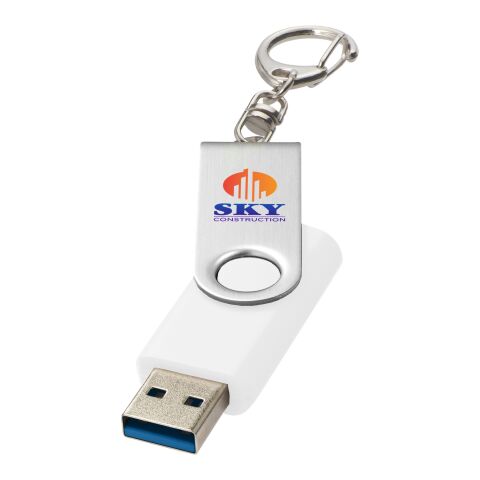 Rotate USB-Stick 3.0 mit Schlüsselanhänger weiss | 16 GB | ohne Werbeanbringung | Nicht verfügbar | Nicht verfügbar