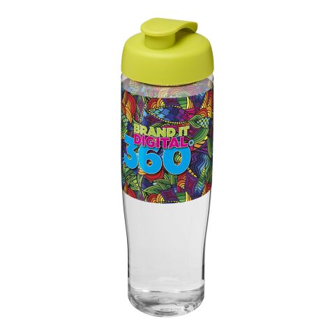 H2O Tempo® 700 ml Sportflasche mit Klappdeckel weiß-limettengrün | ohne Werbeanbringung | Nicht verfügbar | Nicht verfügbar