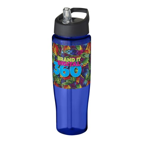 H2O Tempo® 700 ml Sportflasche mit Ausgussdeckel blau-schwarz | ohne Werbeanbringung | Nicht verfügbar | Nicht verfügbar