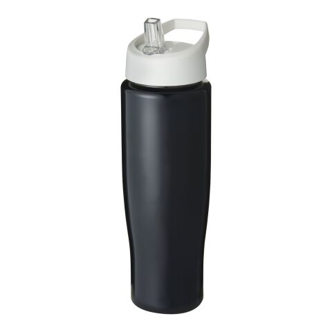 H2O Tempo® 700 ml Sportflasche mit Ausgussdeckel schwarz-weiß | ohne Werbeanbringung | Nicht verfügbar | Nicht verfügbar