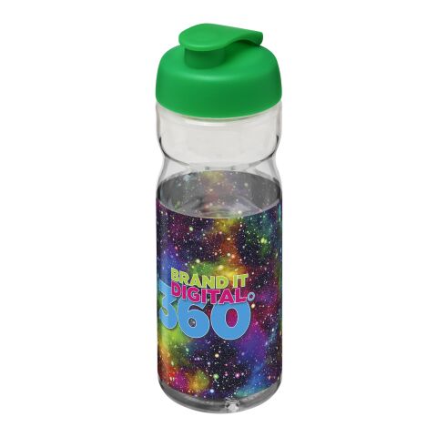 H2O Base® 650 ml Sportflasche mit Klappdeckel transparent-grün | ohne Werbeanbringung | Nicht verfügbar | Nicht verfügbar