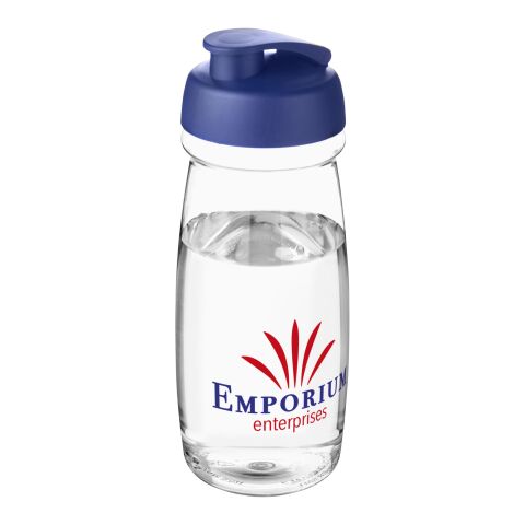 H2O Pulse® 600 ml Sportflasche mit Klappdeckel transparent-blau | ohne Werbeanbringung | Nicht verfügbar | Nicht verfügbar