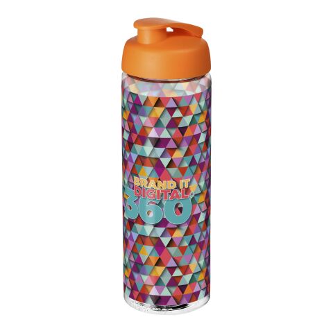 H2O Vibe 850 ml Sportflasche mit Klappdeckel weiß-orange | ohne Werbeanbringung | Nicht verfügbar | Nicht verfügbar