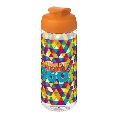 H2O Active® Octave Tritan™ 600-ml-Sportflasche mit Klappdeckel weiß-orange | ohne Werbeanbringung | Nicht verfügbar | Nicht verfügbar