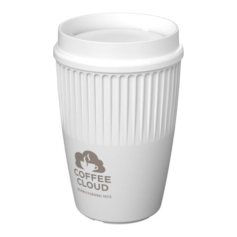Cirrus 350 ml Becher mit 360°-Deckel weiss | ohne Werbeanbringung | Nicht verfügbar | Nicht verfügbar