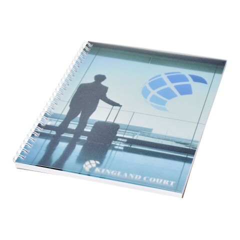 Desk-Mate® A5 Notizbuch Wire-O-Bindung Kunststoff-Umschlag weiß | 50 pages | ohne Werbeanbringung | Nicht verfügbar | Nicht verfügbar