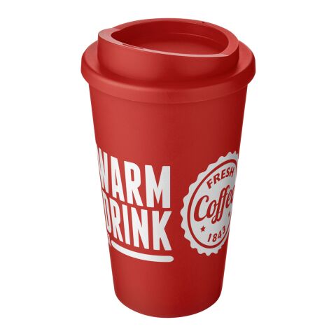 Americano® 350 ml Isolierbecher rot | 1-farbiger Siebdruck | rundum | 228 mm x 73 mm