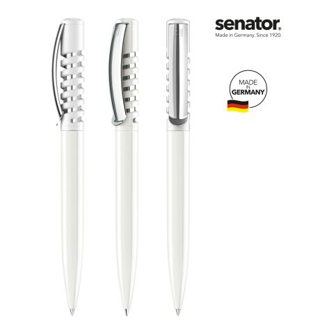 Senator Druckkugelschreiber New Spring metallic weiß | ohne Werbeanbringung | Nicht verfügbar | ohne Werbeanbringung | Nicht verfügbar