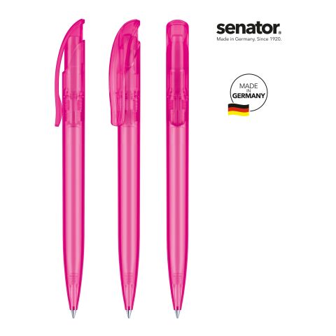 senator Challenger Frosted Druckkugelschreiber pink | 1-farbiger Siebdruck o. Tampondruck | Nicht verfügbar | Nicht verfügbar | Nicht verfügbar | Nicht verfügbar