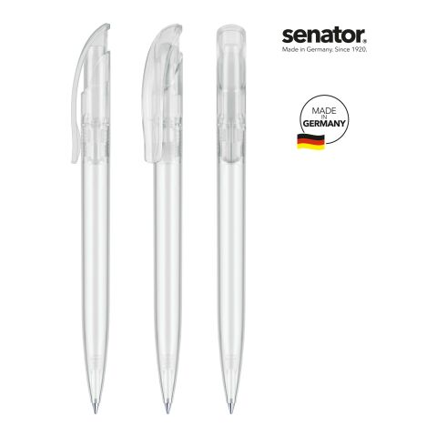 senator Challenger Frosted  Druckkugelschreiber weiß | 1-farbiger Siebdruck o. Tampondruck | Nicht verfügbar | Nicht verfügbar | Nicht verfügbar | Nicht verfügbar