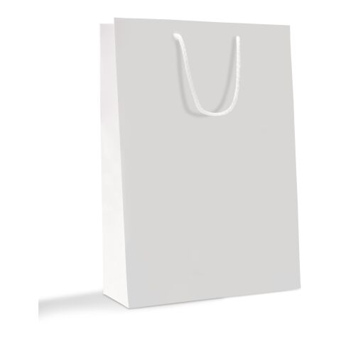 Papiertragetasche 24 x 34 cm mit farbigen Kordeln ohne Werbeanbringung | matt | 129 - khaki