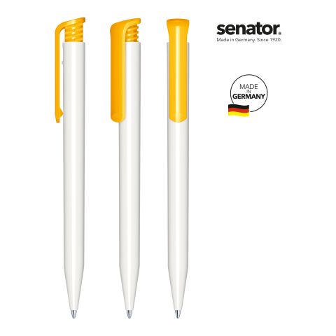 senator Super Hit Polished Basic  Druckkugelschreiber weiß-gelb | ohne Werbeanbringung | Nicht verfügbar | Nicht verfügbar | Nicht verfügbar | Nicht verfügbar | Nicht verfügbar