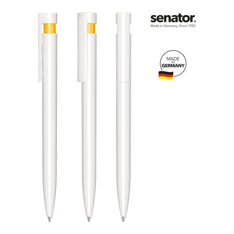 senator Liberty Polished Basic  Druckkugelschreiber weiß-gelb | ohne Werbeanbringung | Nicht verfügbar | Nicht verfügbar | Nicht verfügbar | Nicht verfügbar