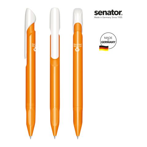 senator® Evoxx Duo Polished Recycled Druckkugelschreiber orange | Nicht verfügbar | ohne Werbeanbringung | ohne Werbeanbringung