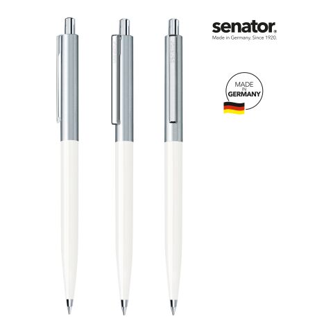 senator Point Metal  Druckkugelschreiber weiß | ohne Werbeanbringung | ohne Werbeanbringung | Nicht verfügbar
