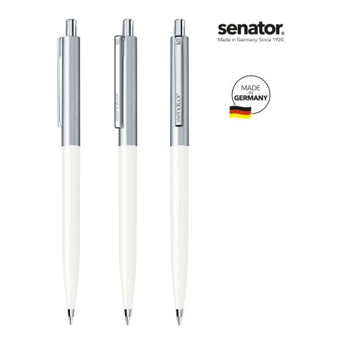 senator® Point Metal  Druckkugelschreiber weiß | ohne Werbeanbringung | ohne Werbeanbringung