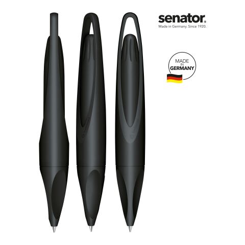 senator Melbi Matt Bio Recycled Druckkugelschreiber schwarz | ohne Werbeanbringung | Nicht verfügbar | Nicht verfügbar