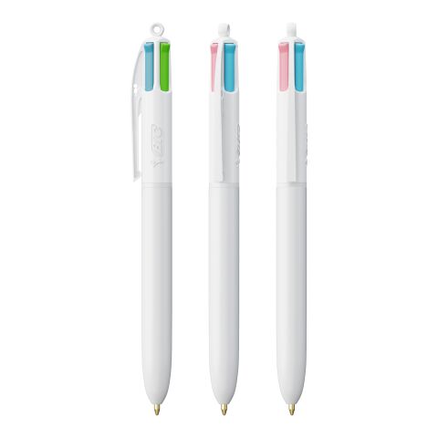 BIC® 4 Colours Fashion Kugelschreiber Weiß | ohne Werbeanbringung | Nicht verfügbar | Nicht verfügbar