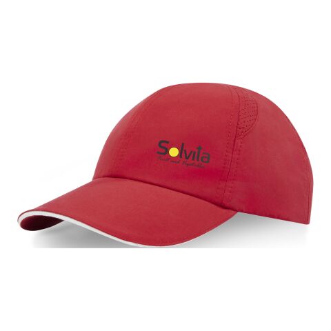 Morion GRS recycelte Cool Fit Kappe mit sechs Segmenten Standard | rot | ohne Werbeanbringung | Nicht verfügbar | Nicht verfügbar