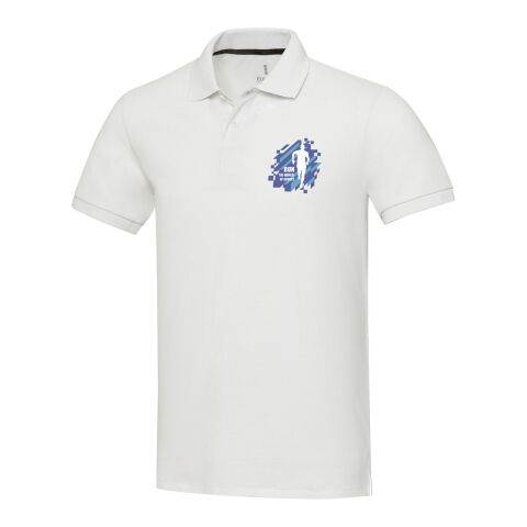 Emerald Polo Unisex aus recyceltem Material Standard | weiss | M | ohne Werbeanbringung | Nicht verfügbar | Nicht verfügbar | Nicht verfügbar
