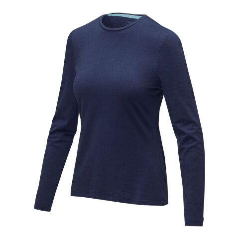 Ponoka – GOTS-Langarmshirt für Damen Standard | marineblau | 2XL | ohne Werbeanbringung | Nicht verfügbar | Nicht verfügbar | Nicht verfügbar