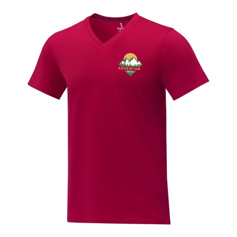 Somoto T-Shirt mit V-Ausschnitt für Herren Standard | rot | 3XL | ohne Werbeanbringung | Nicht verfügbar | Nicht verfügbar | Nicht verfügbar
