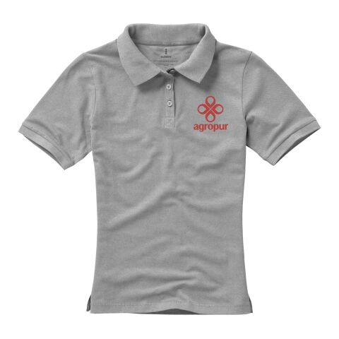 Calgary Damen Poloshirt Standard | grau meliert | XS | ohne Werbeanbringung | Nicht verfügbar | Nicht verfügbar | Nicht verfügbar