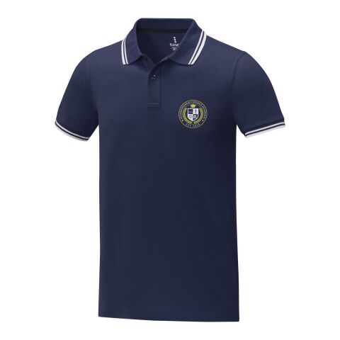 Amarago Polo mit abgesetztem Rand für Herren Standard | navy | S | ohne Werbeanbringung | Nicht verfügbar | Nicht verfügbar | Nicht verfügbar