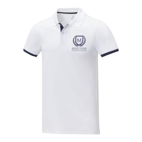 Morgan Polo für Herren, zweifarbig Standard | weiss | M | ohne Werbeanbringung | Nicht verfügbar | Nicht verfügbar | Nicht verfügbar