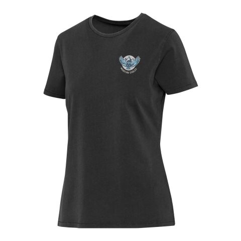 Nanaimo Kurzärmeliges T-Shirt für Damen im Washed Look, 160 g/m2 Standard | Schwarz | S | ohne Werbeanbringung | Nicht verfügbar | Nicht verfügbar | Nicht verfügbar