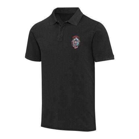 Calgary Poloshirt für Herren im Washed Look, 200 g/m2 Standard | schwarz | S | ohne Werbeanbringung | Nicht verfügbar | Nicht verfügbar | Nicht verfügbar