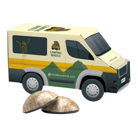 3D Präsent Transporter Weihnachten 4c Euroskala | 4 WEISS Lebkuchen Mini