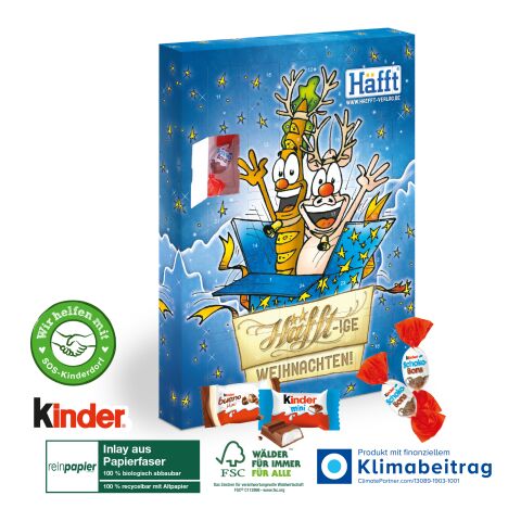 Adventskalender kinder® „Happy Moments“, Inlay aus Papierfaser bunt | 4C Digital-/Offsetdruck