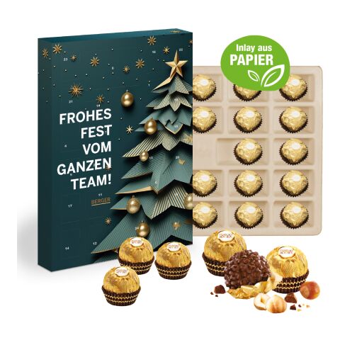 Wand-Adventskalender Ferrero Rocher, Inlay aus Papier bunt | ohne Werbeanbringung