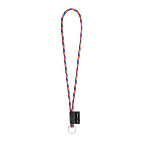 Lanyard Tube Long Set I. Standardmodelle neonorange-Königsblau | ohne Werbeanbringung