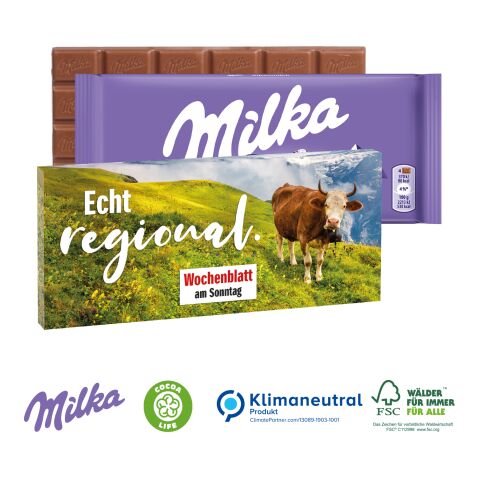 Schokolade von Milka, 100 g, Klimaneutral, FSC® 